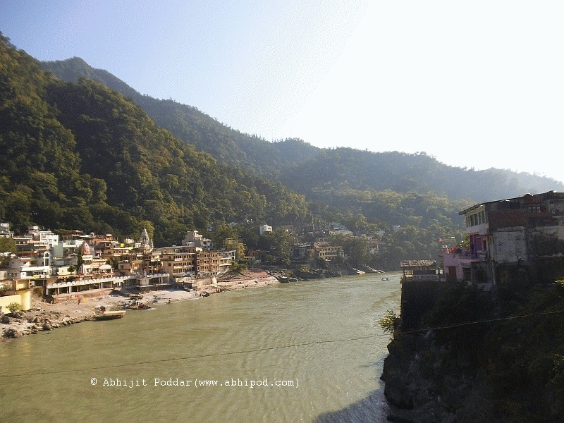 Another view of the Ganges at Rishikesh