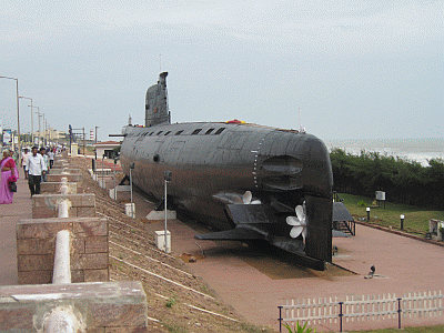 Kursura Submarine Museum beside Ramkrishna Beach